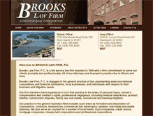 Tablet Screenshot of brookslawfirmpc.com